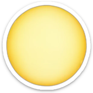half sun half moon sticker