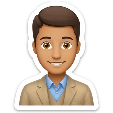 hazme un emoji que le este ayudando a una empresa a dejar de perder tiempo en tareas repetitivas y empezar a centrarse en lo que realmente importa: crecer. y que sea un hombre el emoji sticker