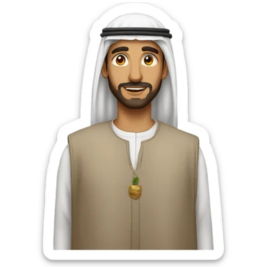 Arab man with keffeyah  sticker