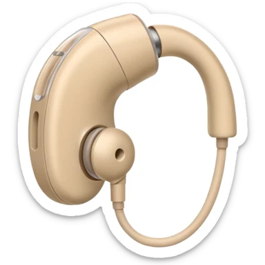 Generate a in ear canal hearing aid sticker