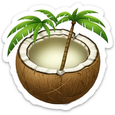 Green Coconut  sticker