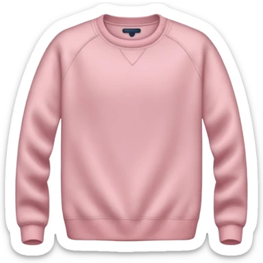 very very light pink sweater without any faces on them sticker