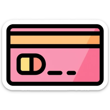 credit card with chip sticker