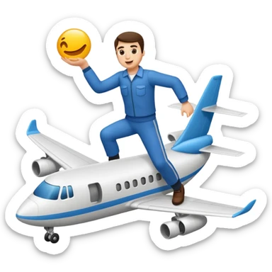 Create a man taking off his baghtobe  sticker