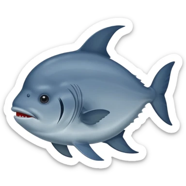 Mola Mola Sunfish no tail sticker