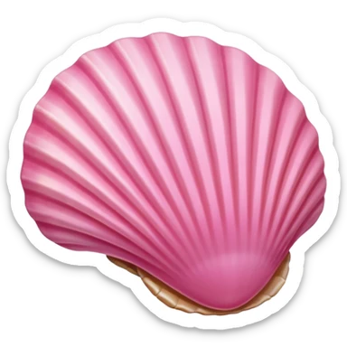 pink seashell sticker