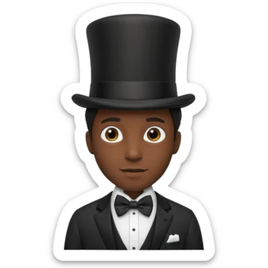 1800's African male sticker