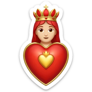Sacred Heart emoji, no Jesus sticker