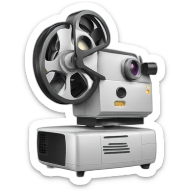 Film proyector sticker