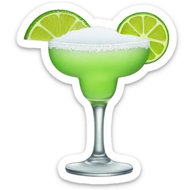 Margarita with salt sticker