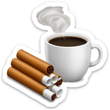 coffee and cigarettes sticker
