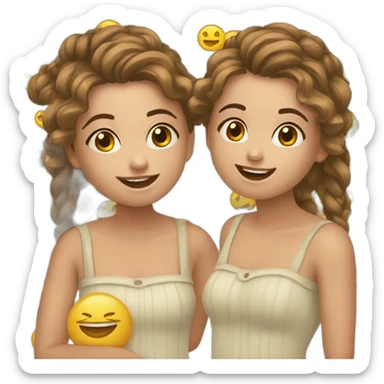 menina com cara de palhaço sticker