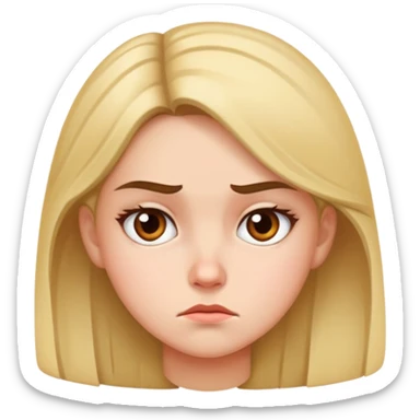 Girl side eyeing like someone is lying  sticker