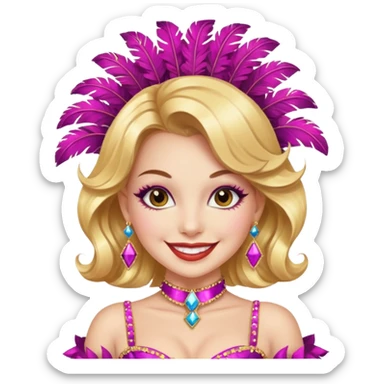 make a vegas emoji simpke face gurl  sticker