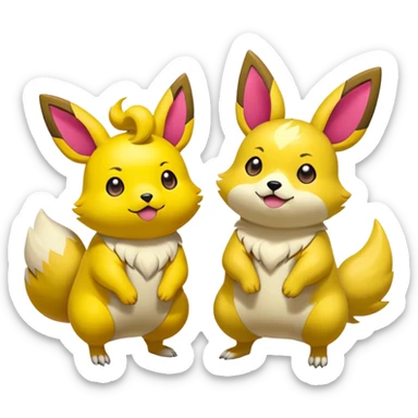 Yamper-Boltund-Fakémon sticker