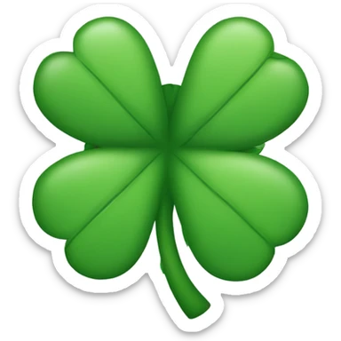 make a clover  sticker