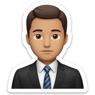 A service provider business man view side profile  sticker