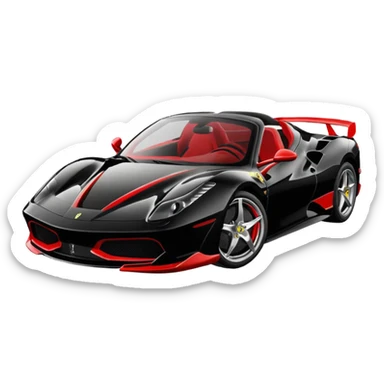 black farari car koli si change kar do sticker