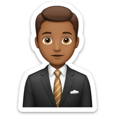 caca en costume bien habillé  sticker