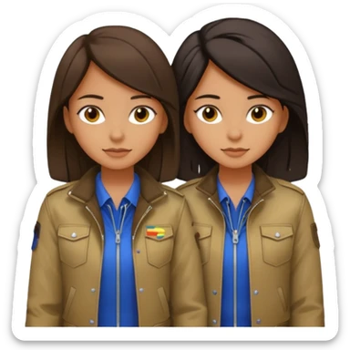 two girl lesbians choni style sticker