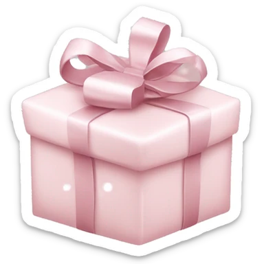 Light pink Christmas gifts under a white Christmas tree  sticker