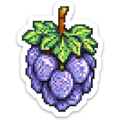 one single grape sticker