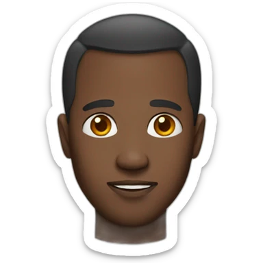 a somali man witha  big forehead sticker