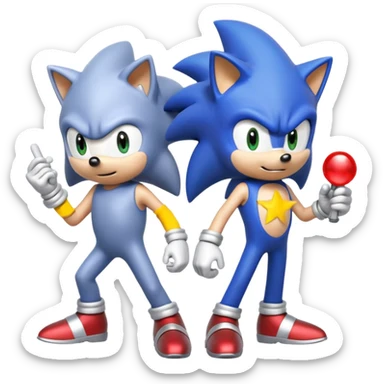 Sonic the hedgehog: Silver the hedgehog sticker