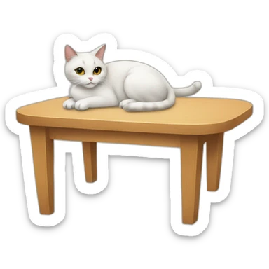 cat table sticker