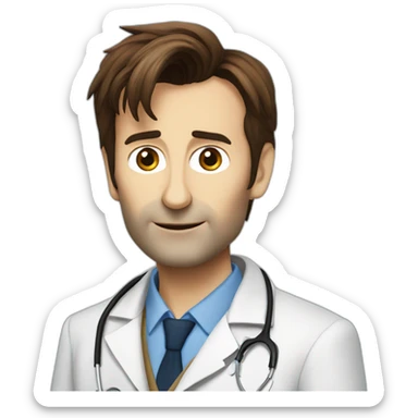 David Tennant as doctor who sticker