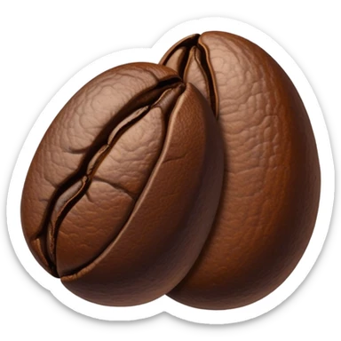 coffee bean sticker