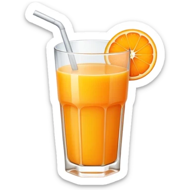 Orange juice sticker
