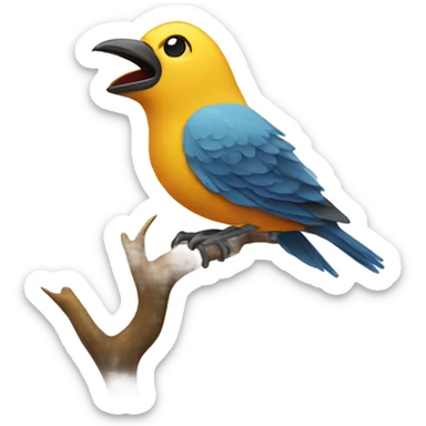 Singing bird  sticker