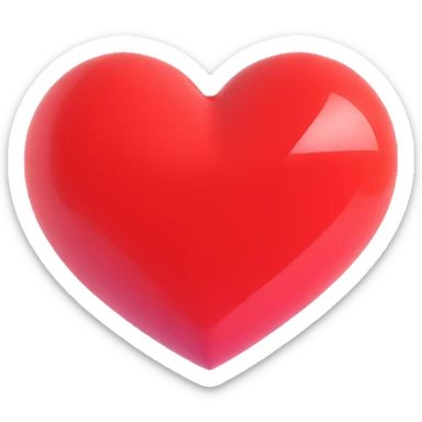 pride heart, shiny and rounded sticker