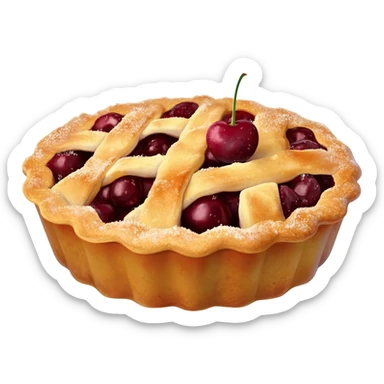 cherry pie sticker