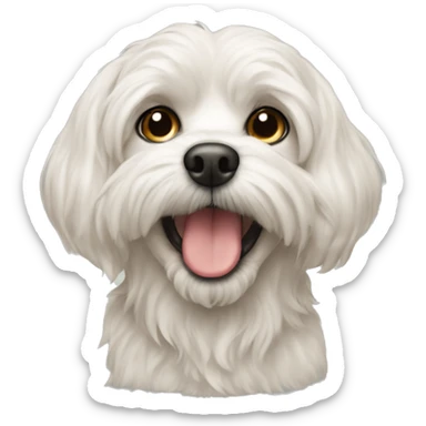 The maltipu dog sticker