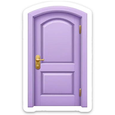 lilac plain door sticker