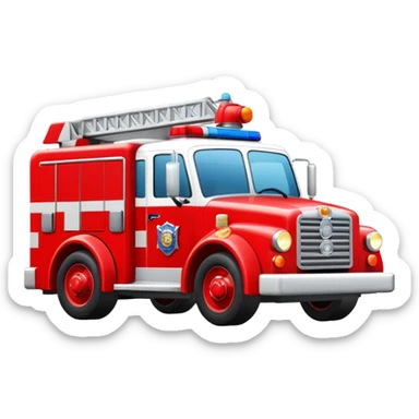 Car police car fire engine sticker