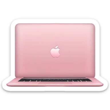 Light pink laptop sticker