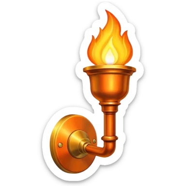 Wall Mounted Torch sticker