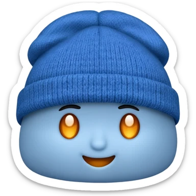 blue hat sticker