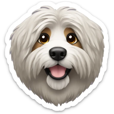 Catalan sheepdog black face sticker