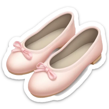 Pale light pink ballet shoes sticker