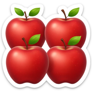 a few red apples sticker
