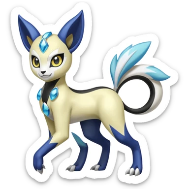 Meloetta-Absol-Zeraora-Primagen-fusion-creature  sticker