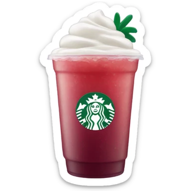 Starbucks Strawberry Açaí drink sticker