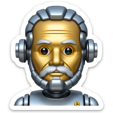 Karl marx robot sticker