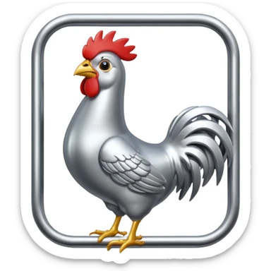 Cock caged  sticker