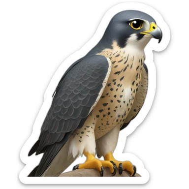 peregrine falcon book sticker