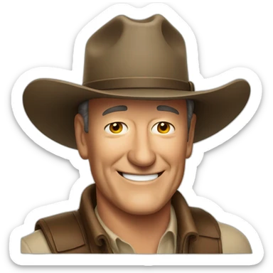 Happy birthday John Wayne sticker